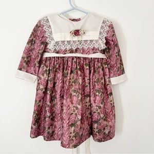 C.I. Castro & Co vintage floral toddler girl dress size 3t